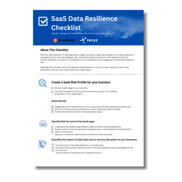 Revyz SaaS Data Resilience Checklist Thumb